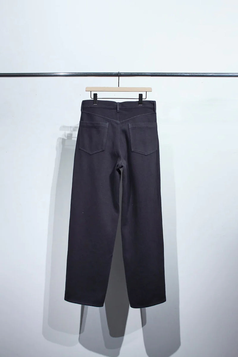 Soe READY TO WEAR】OVER DYED SOFT JEANS / BLACK NAVY