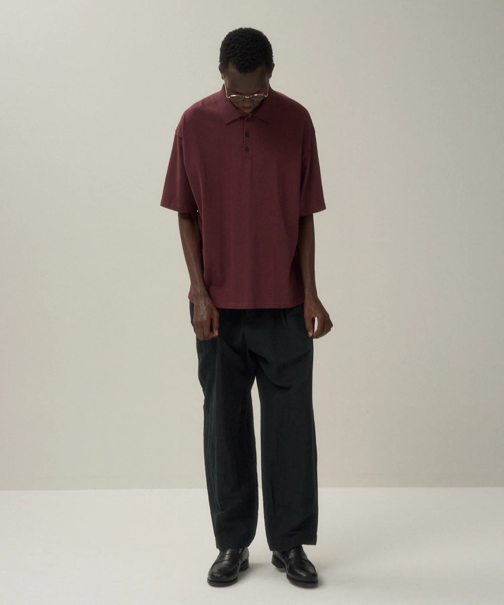 ATON】COTTON LINEN VOILE TWO TUCKED EASY PANTS / BLACK – Butterfly