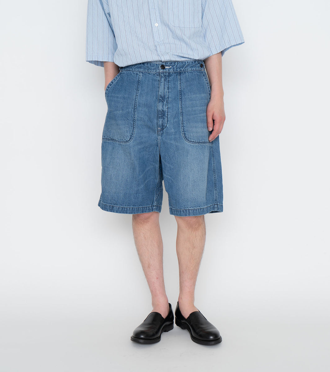 nanamica】Denim Work Shorts Indigo Bleach – Butterfly Clutch