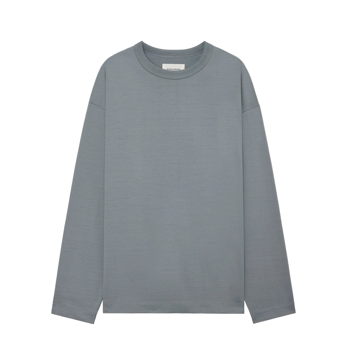 MARKAWARE】ORGANIC GIZA 60/3 SURVIVAL KNIT COMFORT FIT L/S TEE 