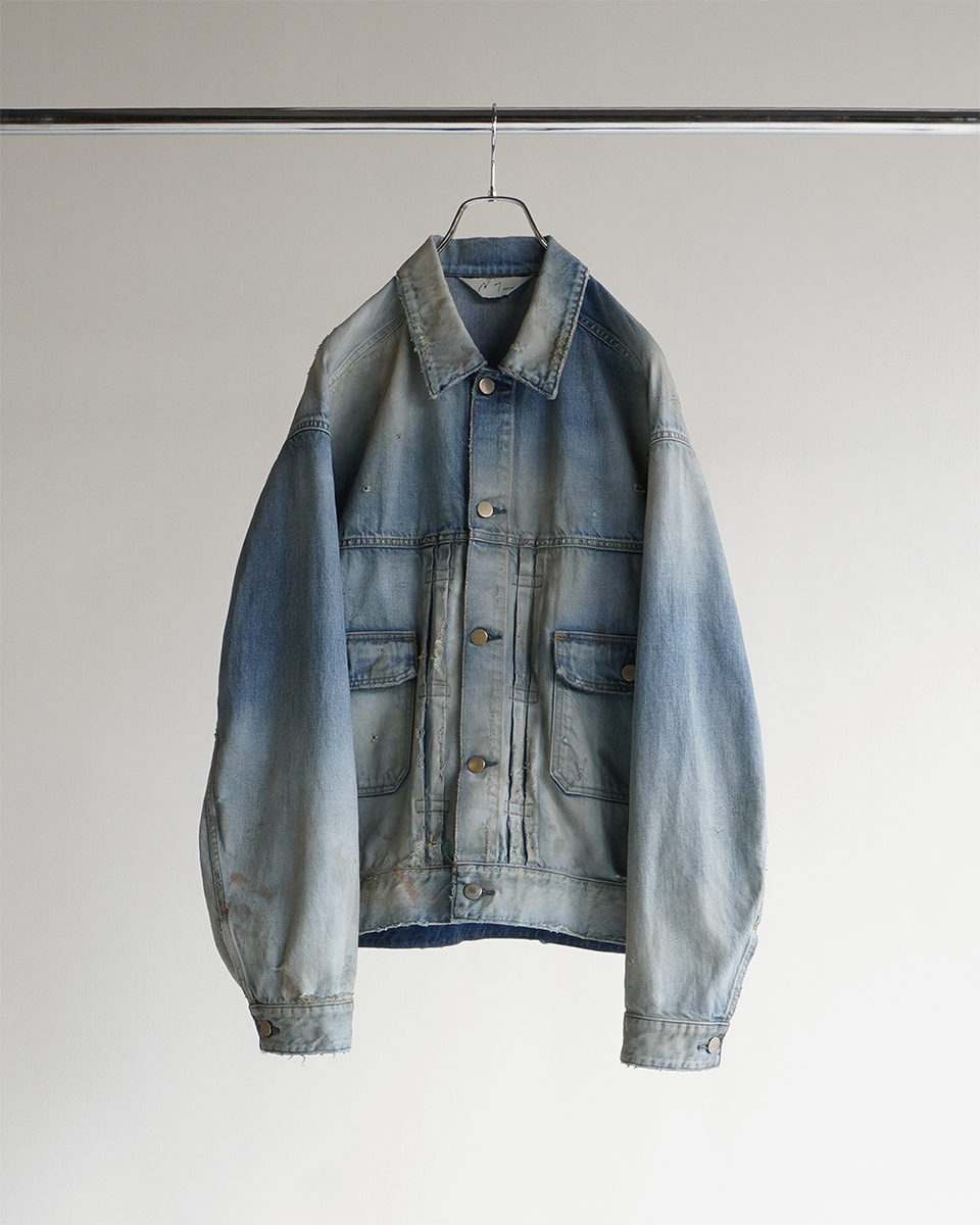 ANCELLM】DAMAGE DENIM JACKET type-2 / INDIGO – Butterfly Clutch ANCELLM】DAMAGE DENIM JACKET type-2 / INDIGO – Butterfly Clutch