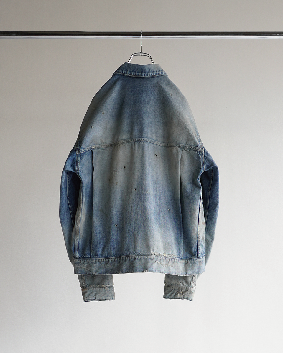 ANCELLM】DAMAGE DENIM JACKET type-2 / INDIGO – Butterfly Clutch