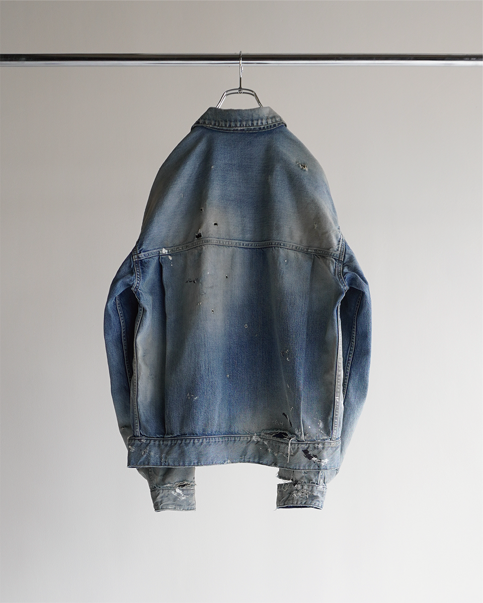ANCELLM】CRASH DENIM JACKET type-2 / INDIGO – Butterfly Clutch