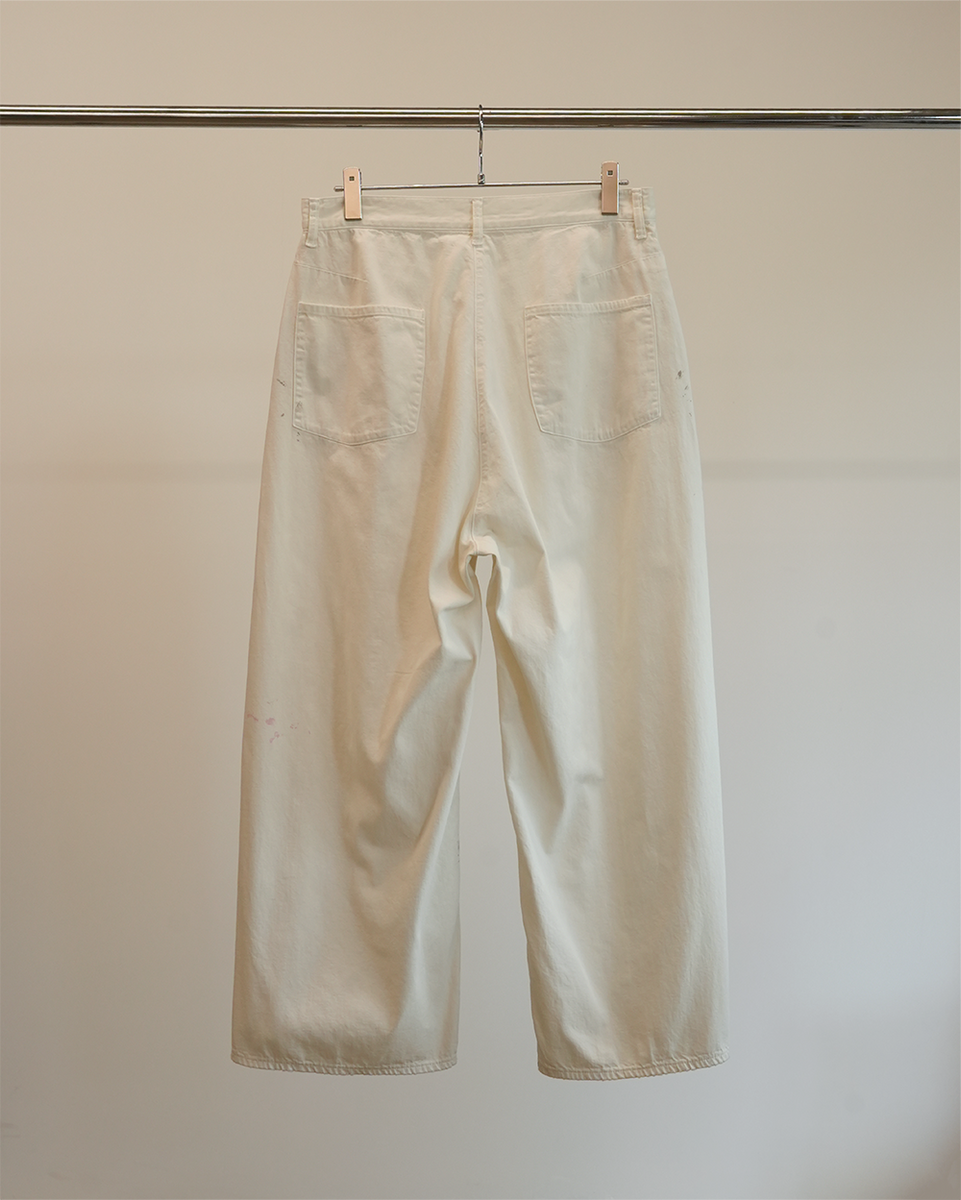 ANCELLM】LIGHT OZ WIDE STRAIGHT DENIM PANTS / WHITE – Butterfly Clutch