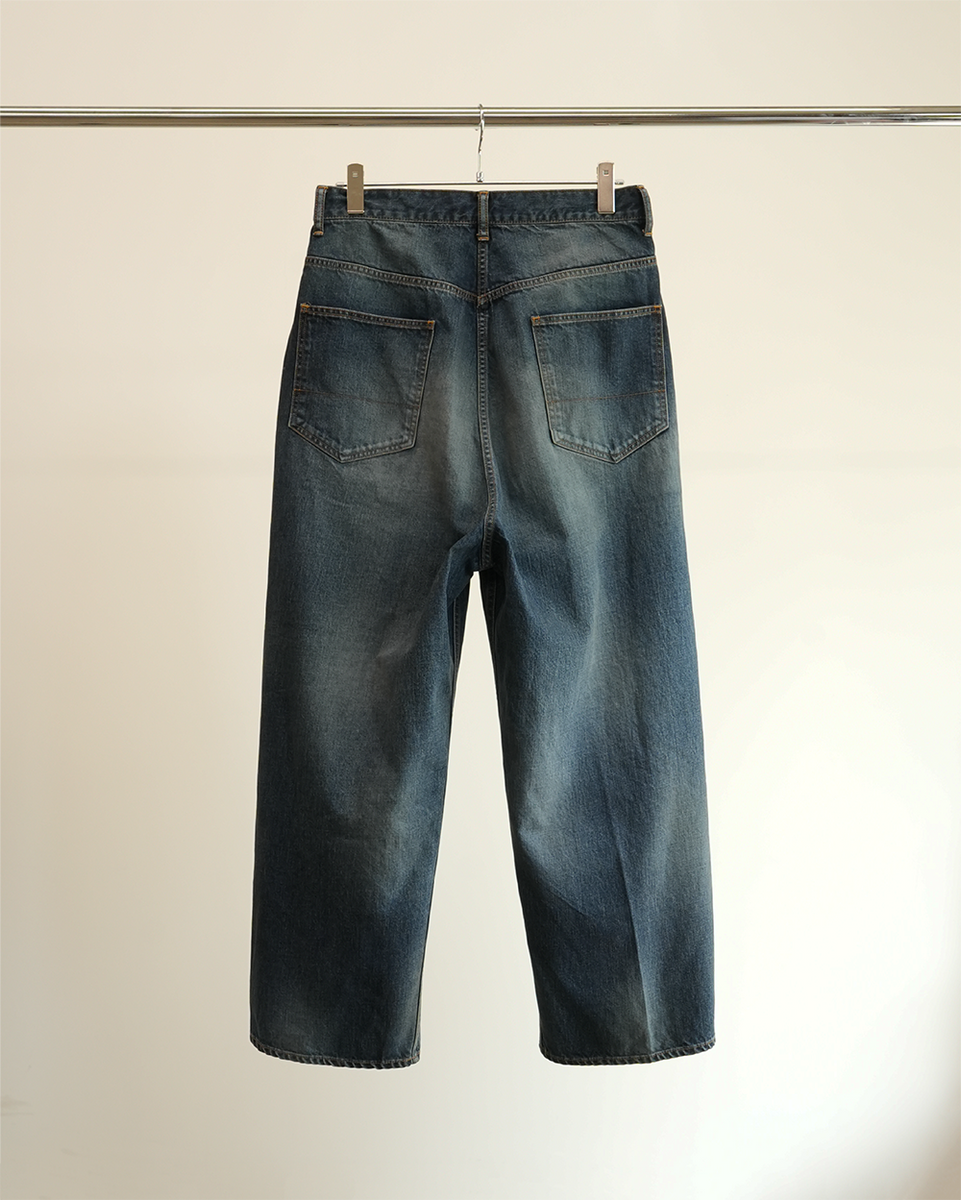 ANCELLM エイジング ワイドデニム ANC-PT77-A AGING WIDE 5P DENIM PANTS | ANCELLM(アンセルム) / パンツ デニム