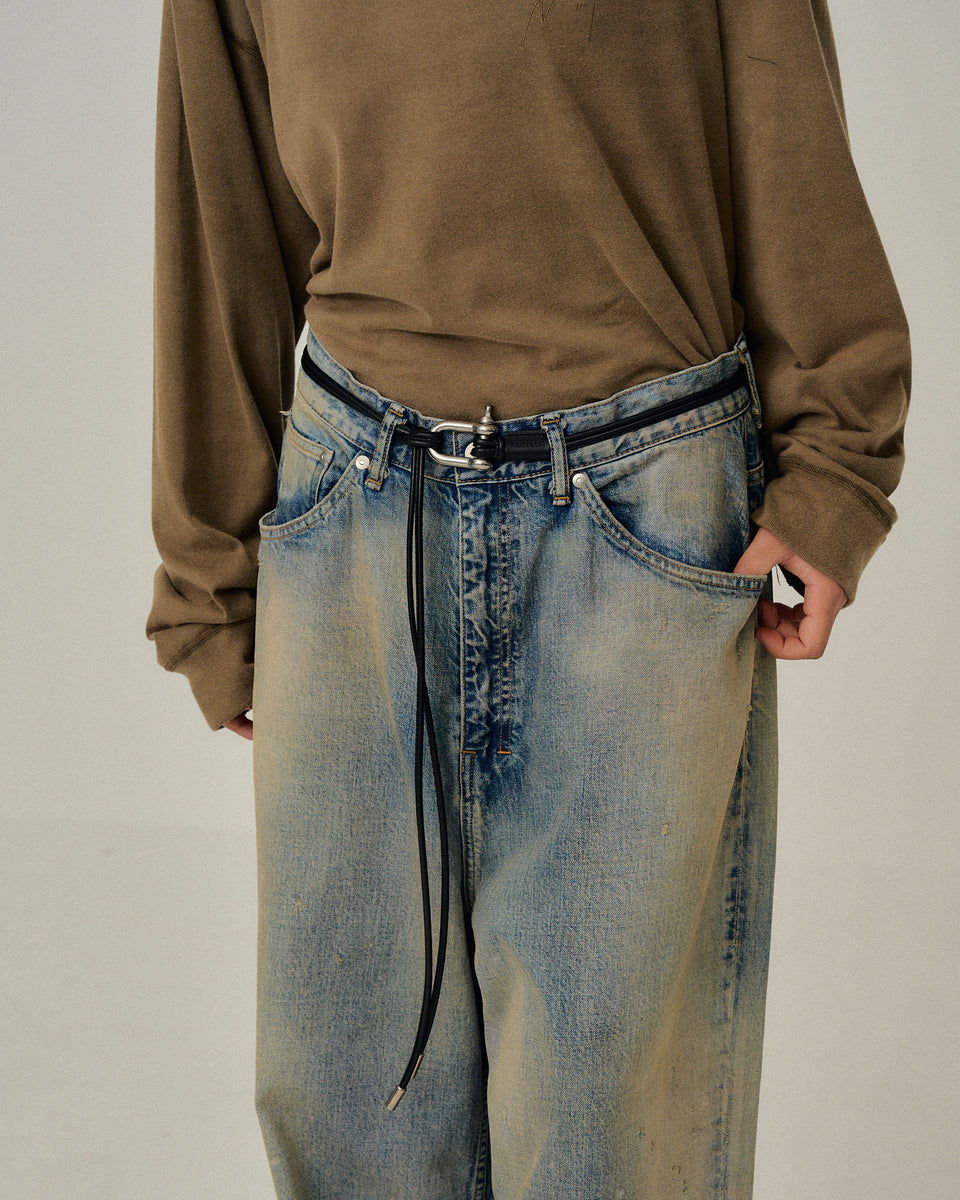 ★ANCELLM⬛︎ROPE BELT⬛︎ロープベルト⬛︎ブラウン ANCELLM/アンセルム/LEATHER ROPE BELT | GARDEN（ガーデン