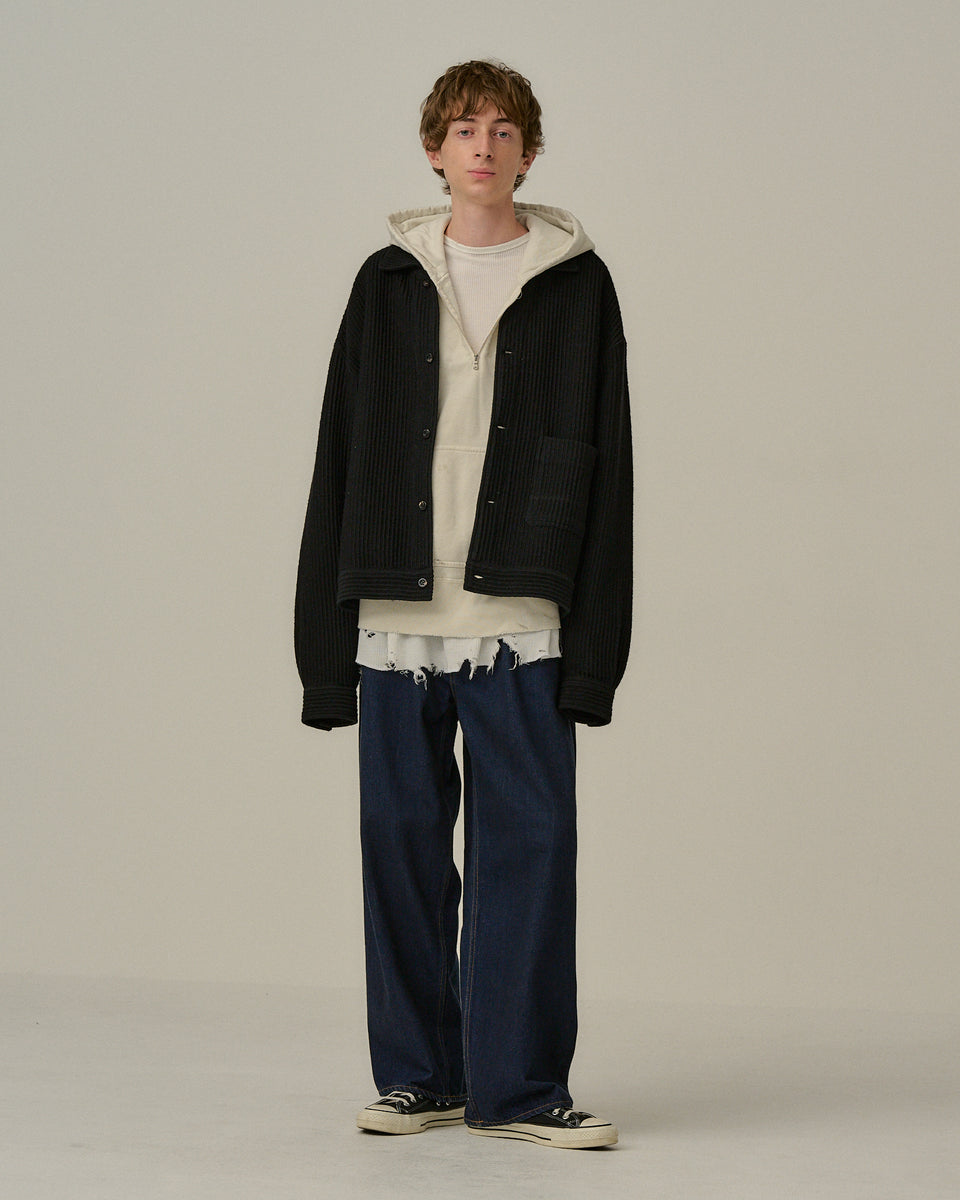 ANCELLM】WOOL CORDUROY WORK SHIRT JACKET / BLACK – Butterfly Clutch