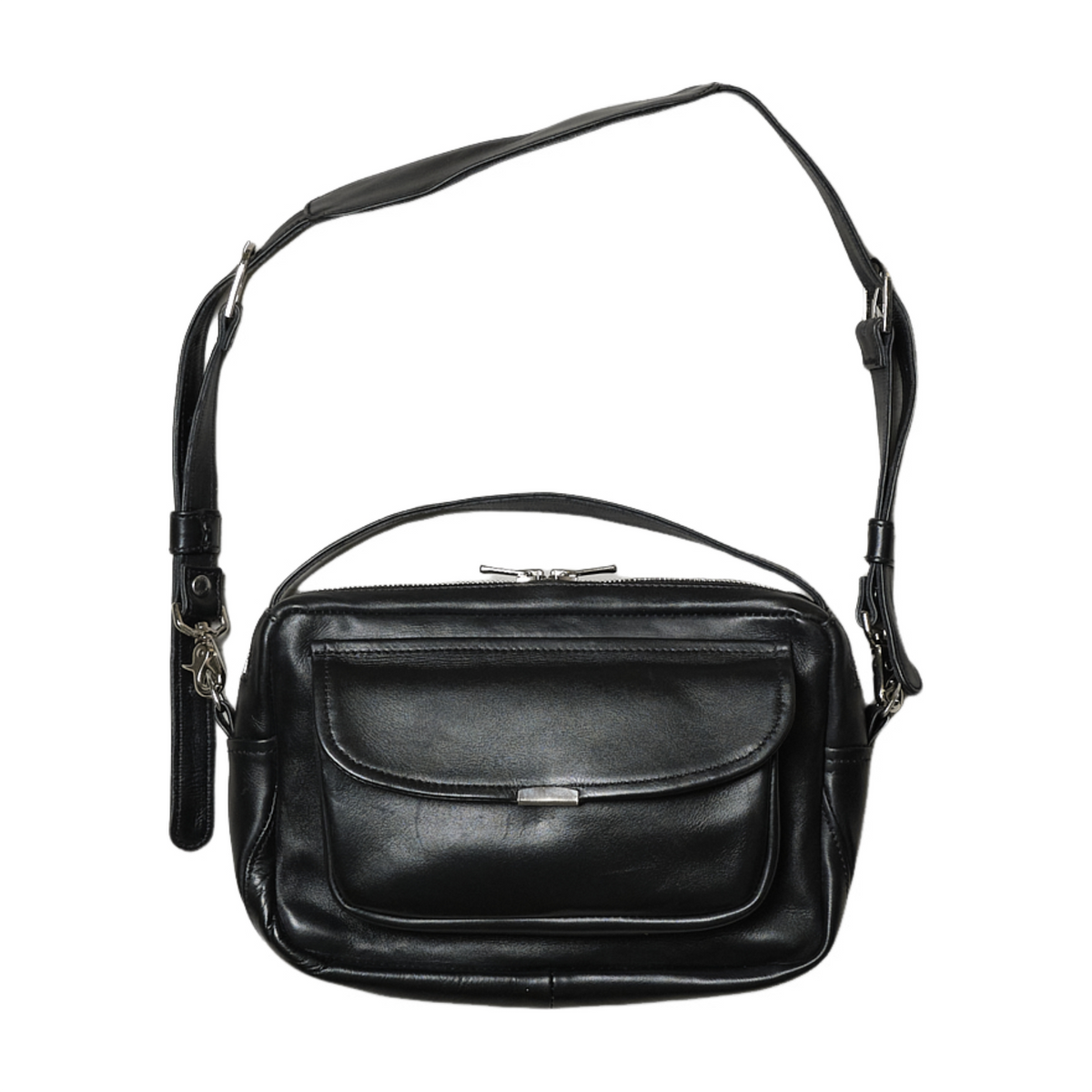 CCU】SQUARE SHOULDER BAG / BLACK – Butterfly Clutch