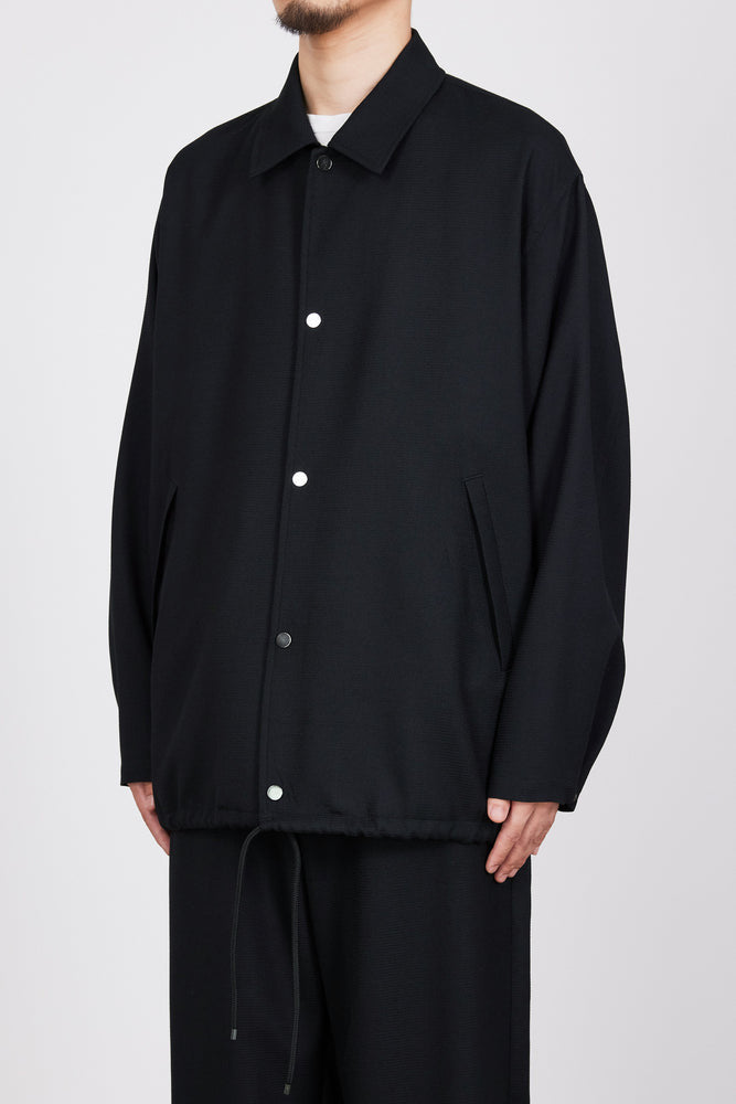 MARKAWARE】ORGANIC WOOL HONEYCOMB COACH JACKET BLACK – Butterfly Clutch