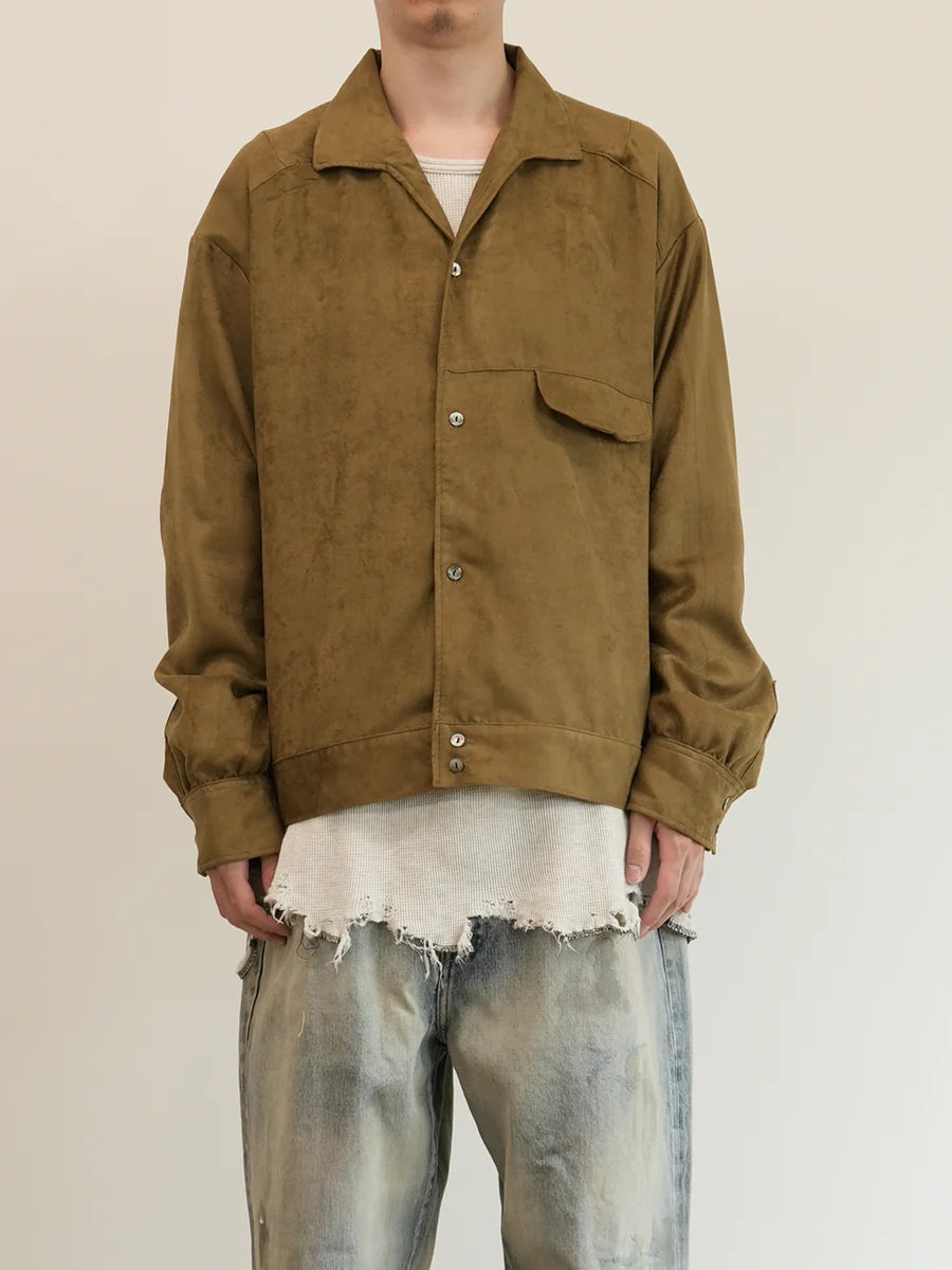 ANCELLM VEGAN SUEDE SHIRT JACKET サイズ2
