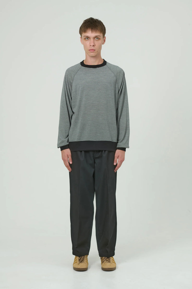 トップス CABARET POVAL MerinoWoolRaglanTopStripe CABARET POVAL】Merino Wool Raglan Top / STRIPE – Butterfly Clutch