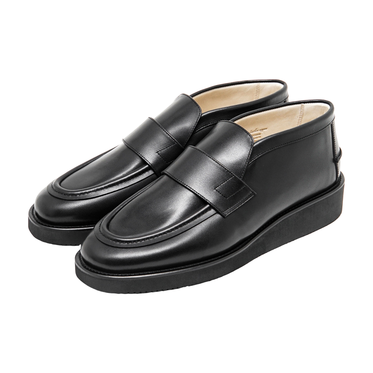 靴 foot the coacher MID-CUT LOAFER foot the coacher】MID-CUT LOAFER｜VIBRAM FITTER SOLE / BLACK