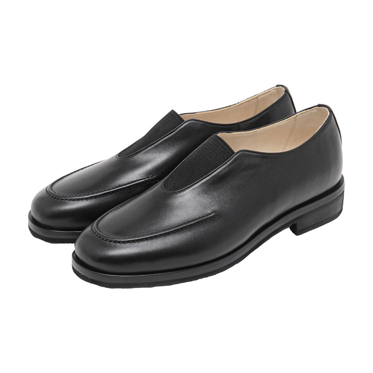 foot the coacher】ELASTIC MOCCASINS / BLACK – Butterfly Clutch