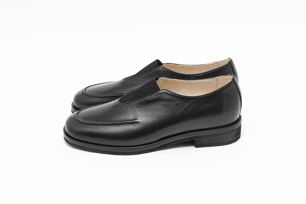 foot the coacher】ELASTIC MOCCASINS / BLACK – Butterfly Clutch