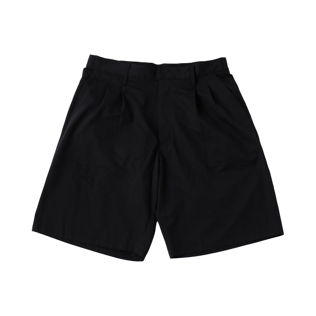 kanemasa phil 46G TYPEWRITER JERSEY ショーツ KANEMASA PHIL” 46G Typewriter Jersey 2Tuck shorts Black