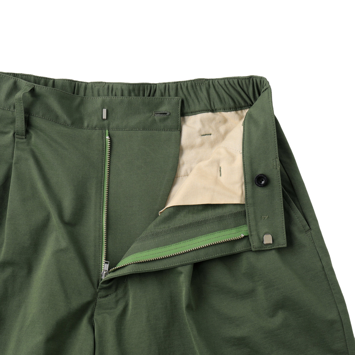 KANEMASA PHIL.】46G Typewriter Jersey 2Tuck shorts GREEN