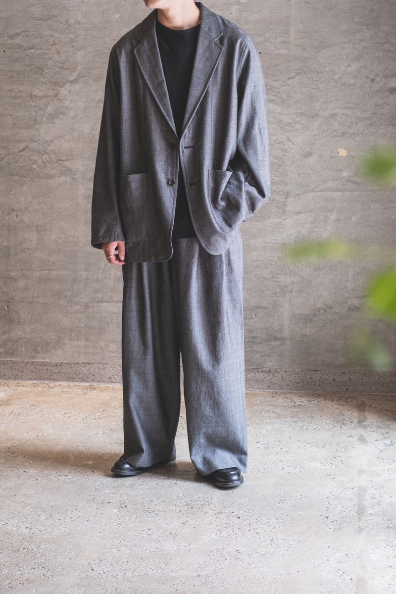 HOSPITAL SERGE WOOL TUMBLED marka ジャケット・アウター JACKET (M25C-12CO01C SERGE WOOL TUMBLED COAT SLEEVE RAGLAN - marka ジャケット・アウター