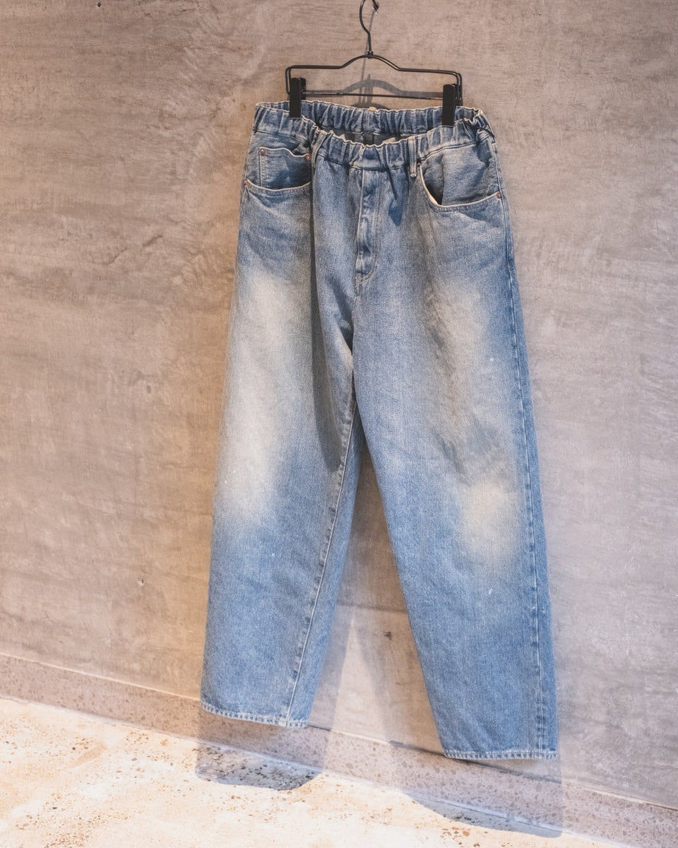 YOKO SAKAMOTO】5POCKET EASY PANTS / FADE INDIGO – Butterfly Clutch