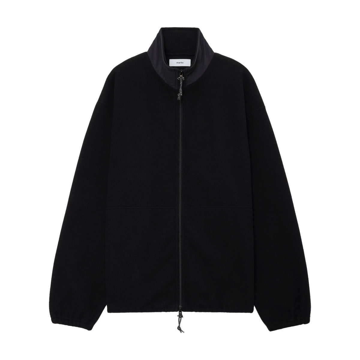 marka】RECYCLE POLYESTER FLEECE FLEECE LINER JACKET / BLACK
