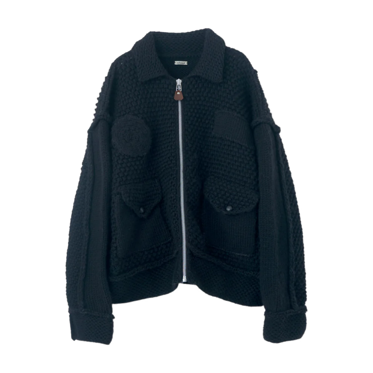 refomed】GRANNY KNIT JACKET / BLACK – Butterfly Clutch