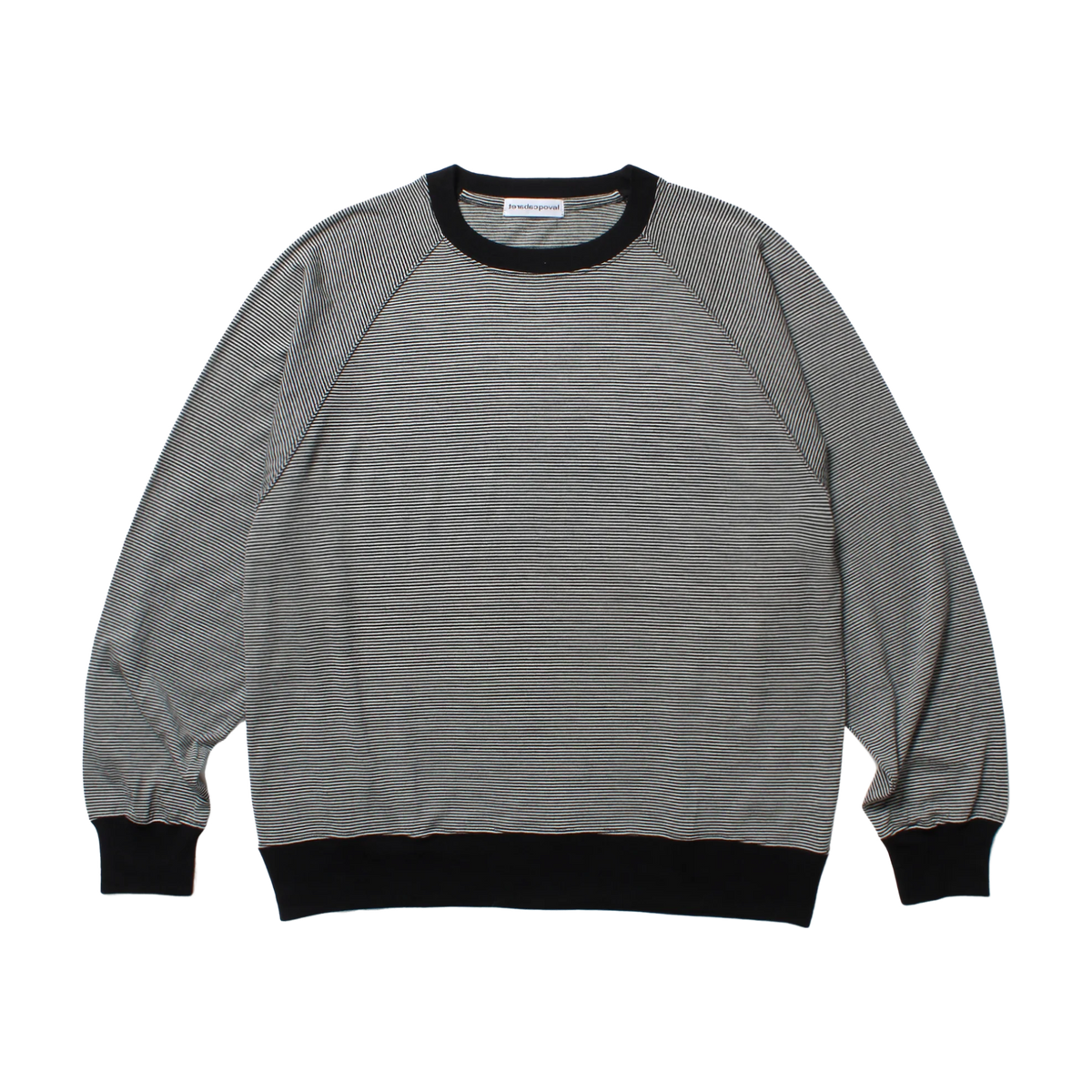 CABARET POVAL】Merino Wool Raglan Top / STRIPE – Butterfly Clutch