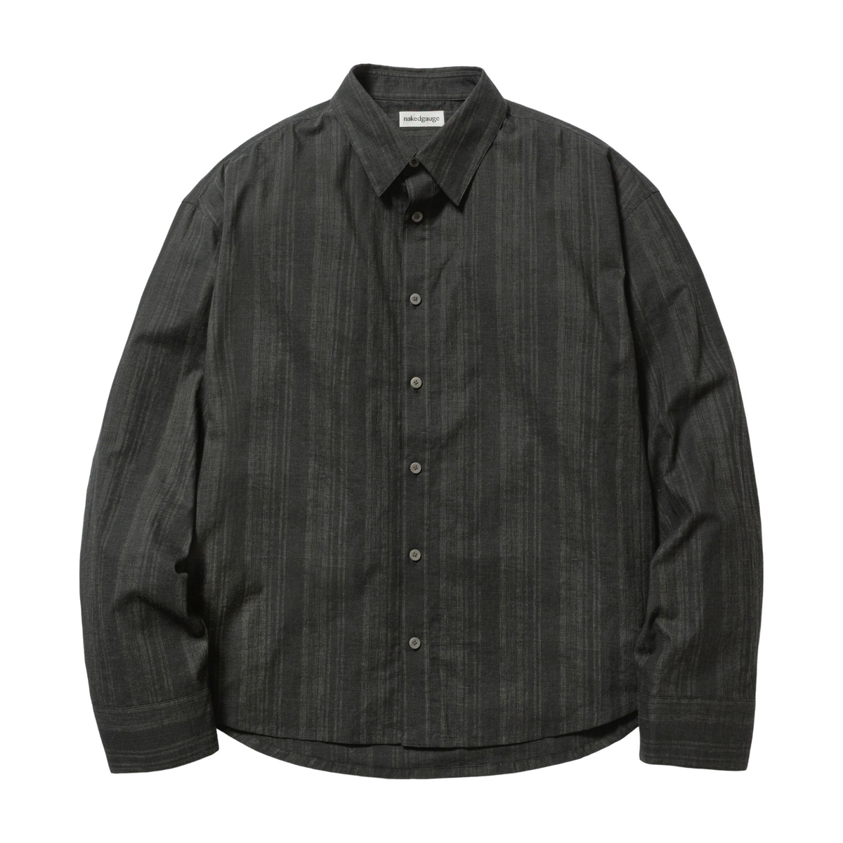 nakedgauge】MADRAS STRIPE SHIRT LS / BLACK STRIPE – Butterfly Clutch