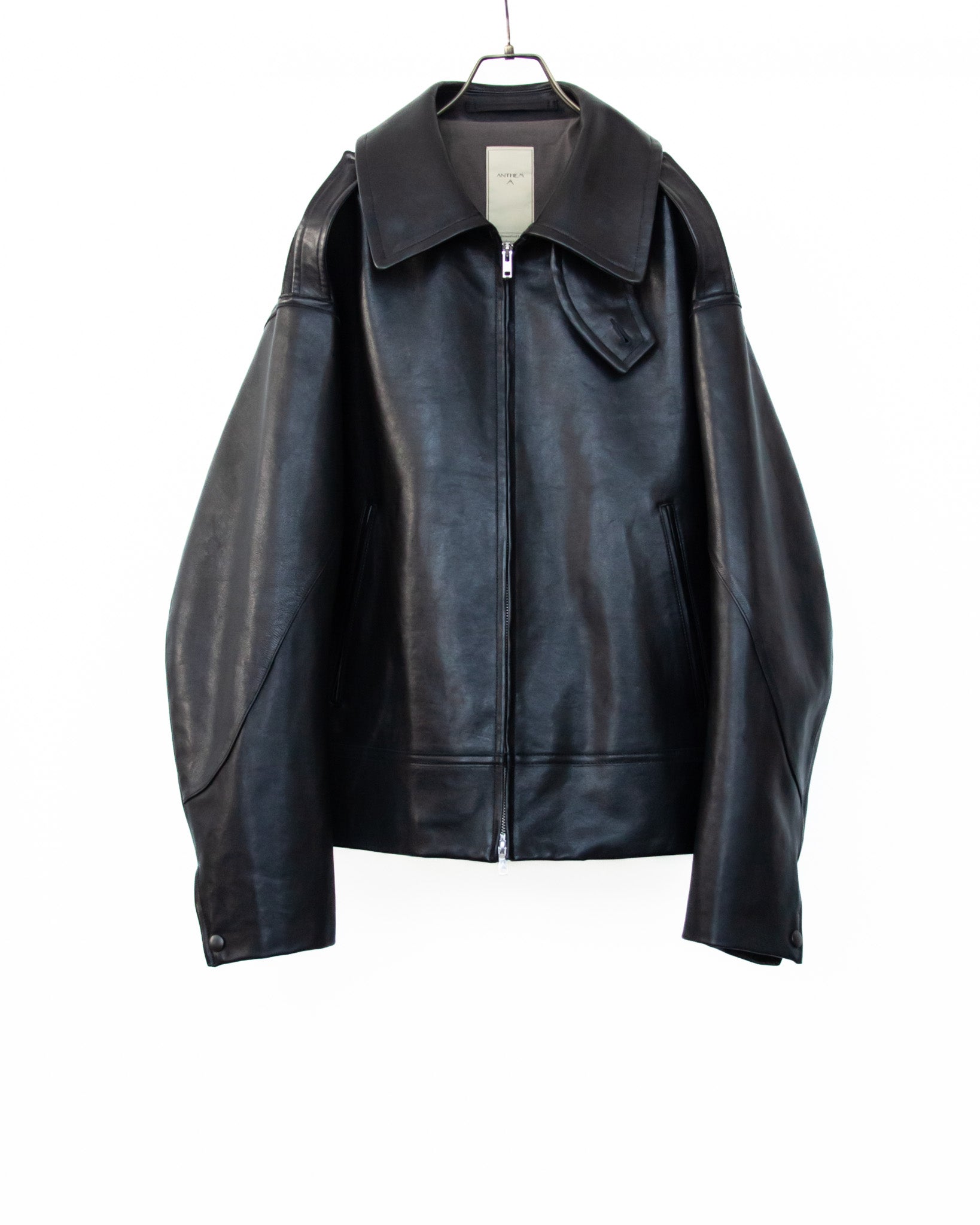 ANTHEM A】LAMB LEATHER MILITARY BLOUSON / BLACK – Butterfly Clutch