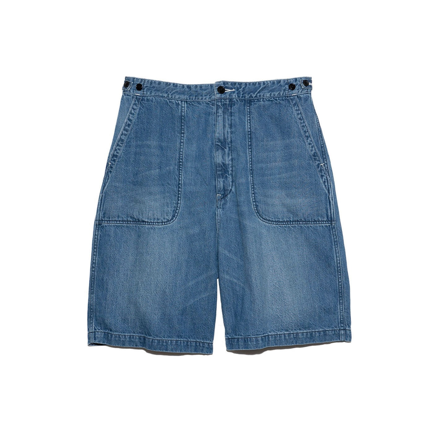 パンツ nanamica Denim Work Shorts Indigo Bleach nanamica】Denim Work Shorts Indigo Bleach – Butterfly Clutch