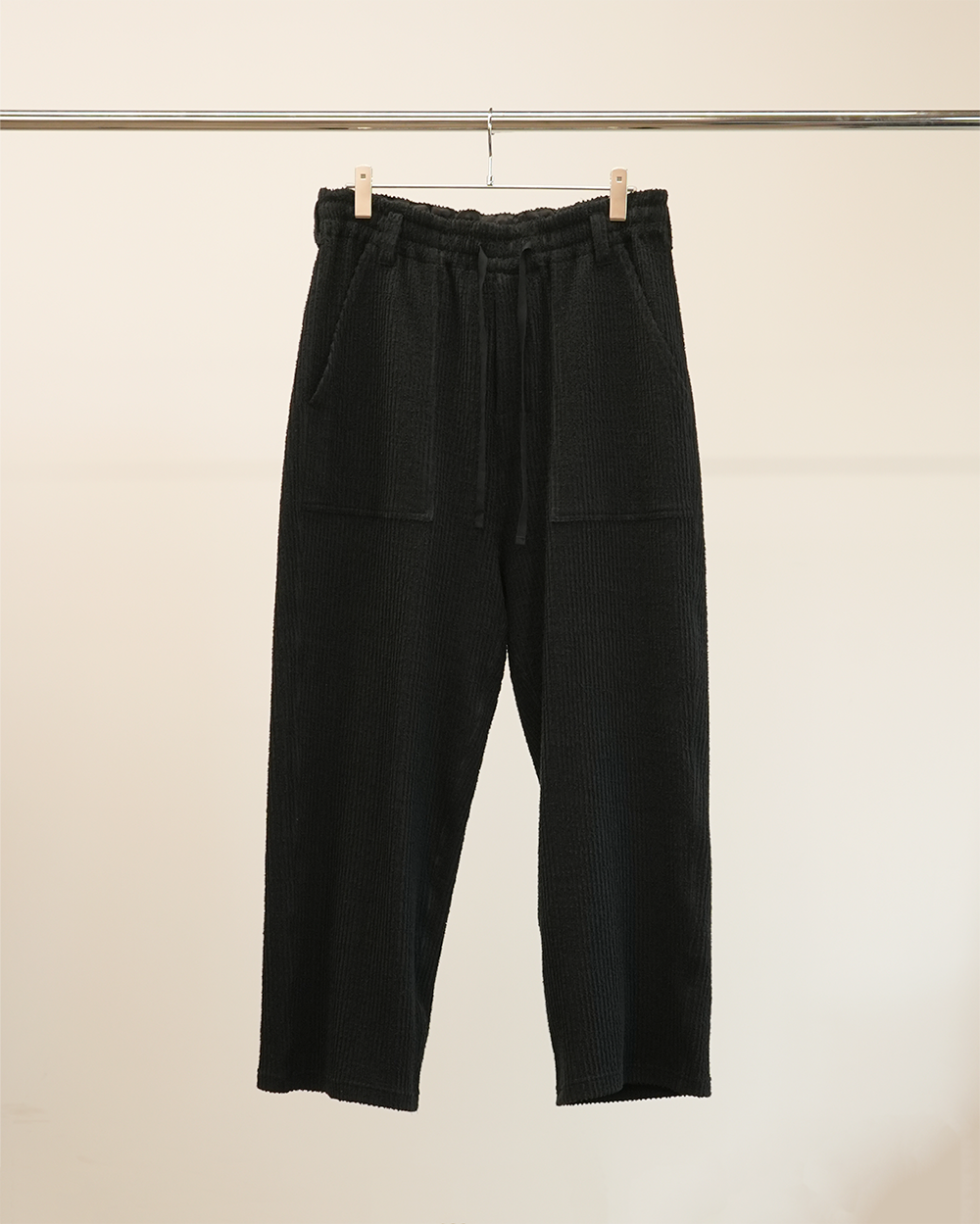 ANCELLM】CUT STRIPE EASY BAKER PANTS / BLACK – Butterfly Clutch ANCELLM】CUT STRIPE EASY BAKER PANTS / BLACK – Butterfly Clutch