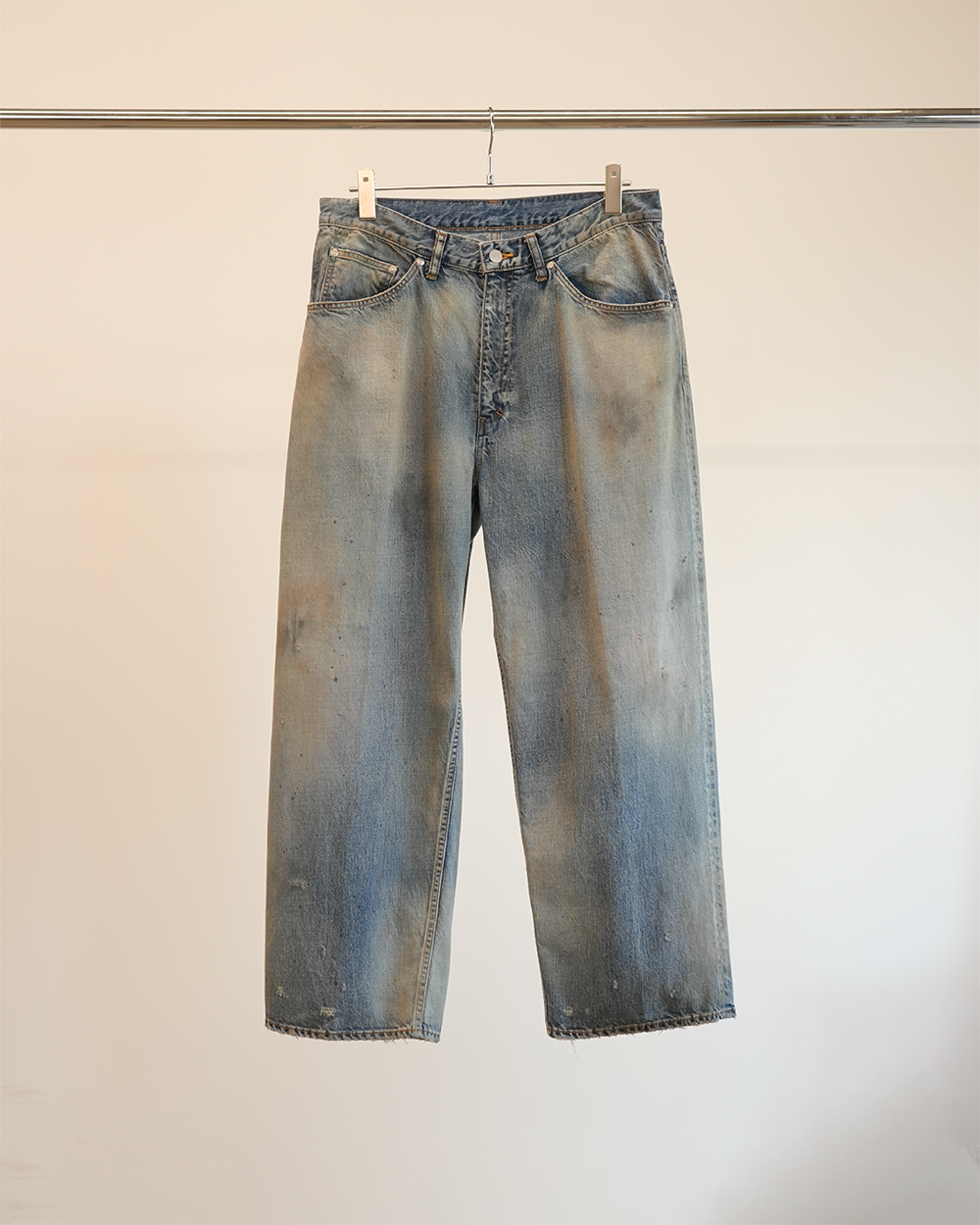 ANCELLM】AGING STRAIGHT 5P DENIM PANTS / INDIGO – Butterfly Clutch