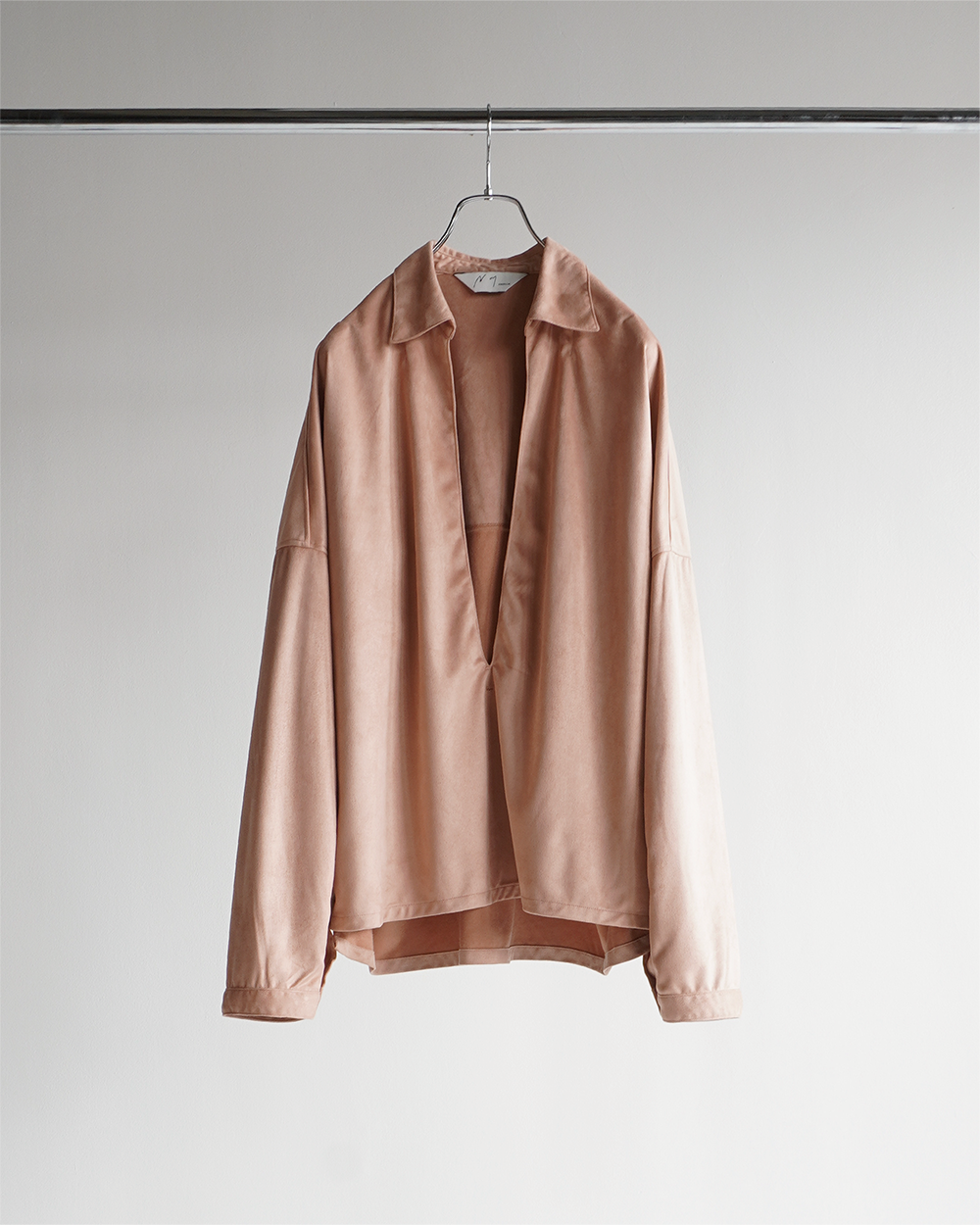 ANCELLM アンセルムVEGAN LEATHER SKIPPER SHIRT ANCELLM - VEGAN LEATHER SKIPPER SHIRT/BLACK | NapsNote