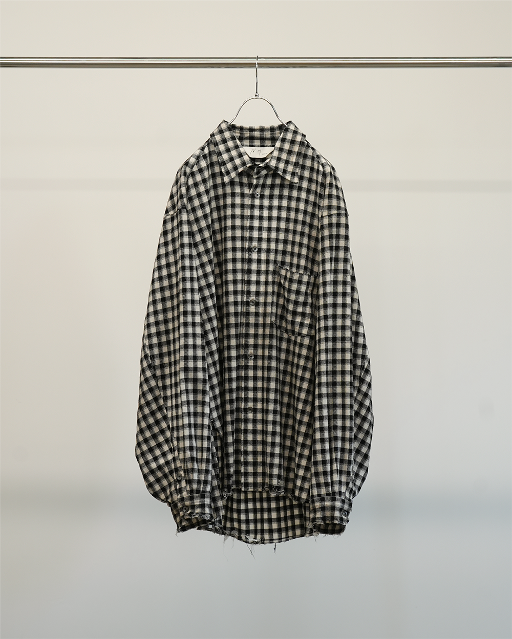 ANCELLM】C/R CHECK OVER SHIRT / BLACK – Butterfly Clutch