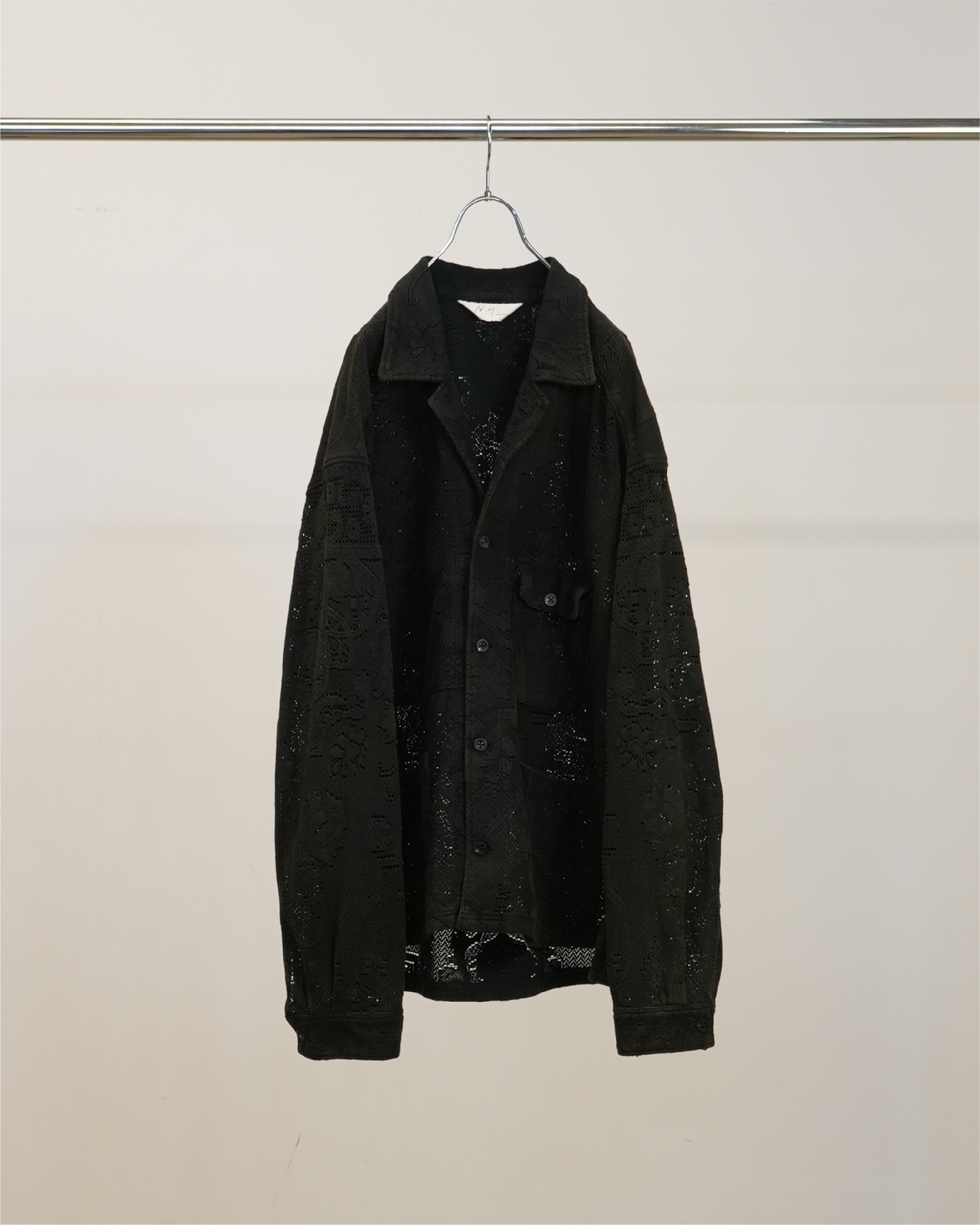 ANCELLM】AGING LACE WORK SHIRT / BLACK – Butterfly Clutch