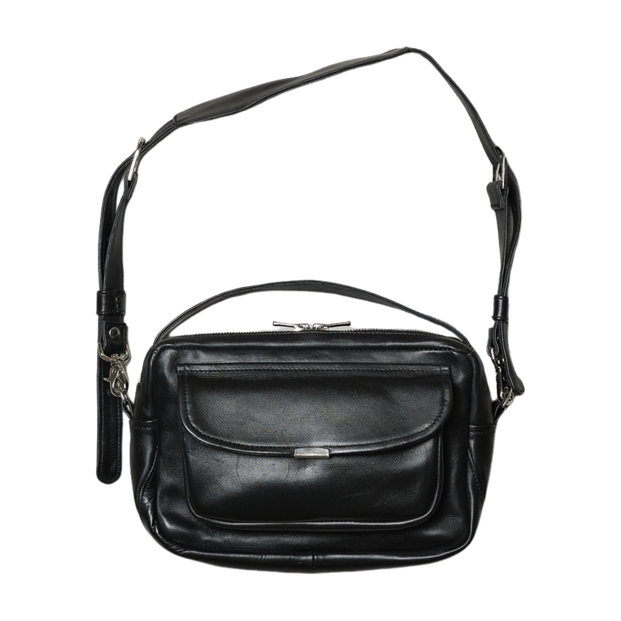 CCU】SQUARE SHOULDER BAG / BLACK – Butterfly Clutch