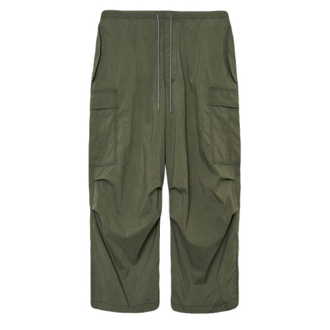 パンツ marka RECYCLE NYLON RIP STOP EASY PANTS marka】RECYCLE NYLON RIP STOP COCOON WIDE EASY PANTS OLIVE