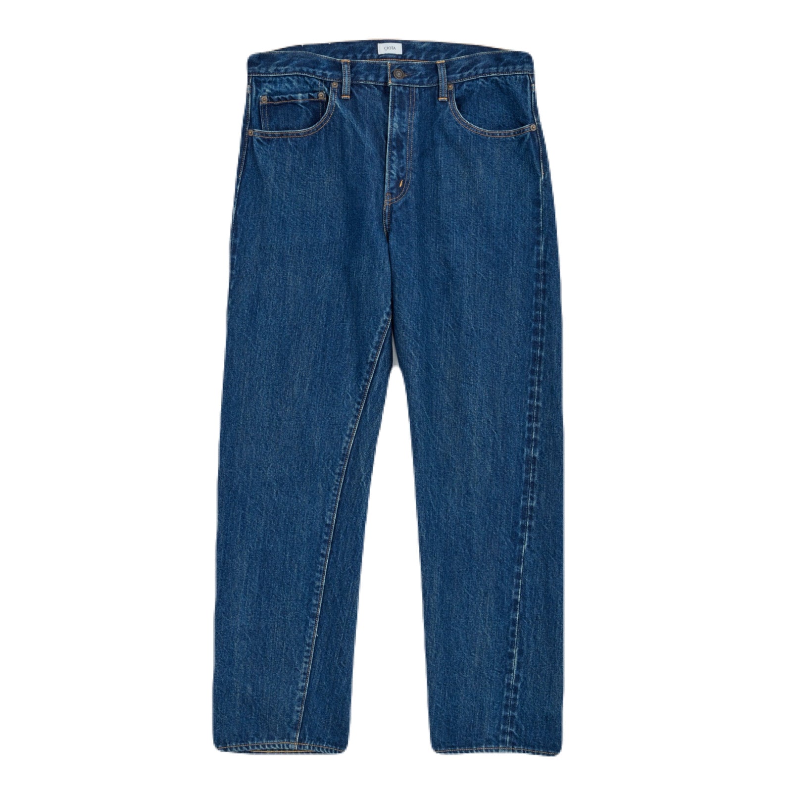 CIOTA】New Tapered 5 Pocket Pants Dark Blue (Damage) – Butterfly