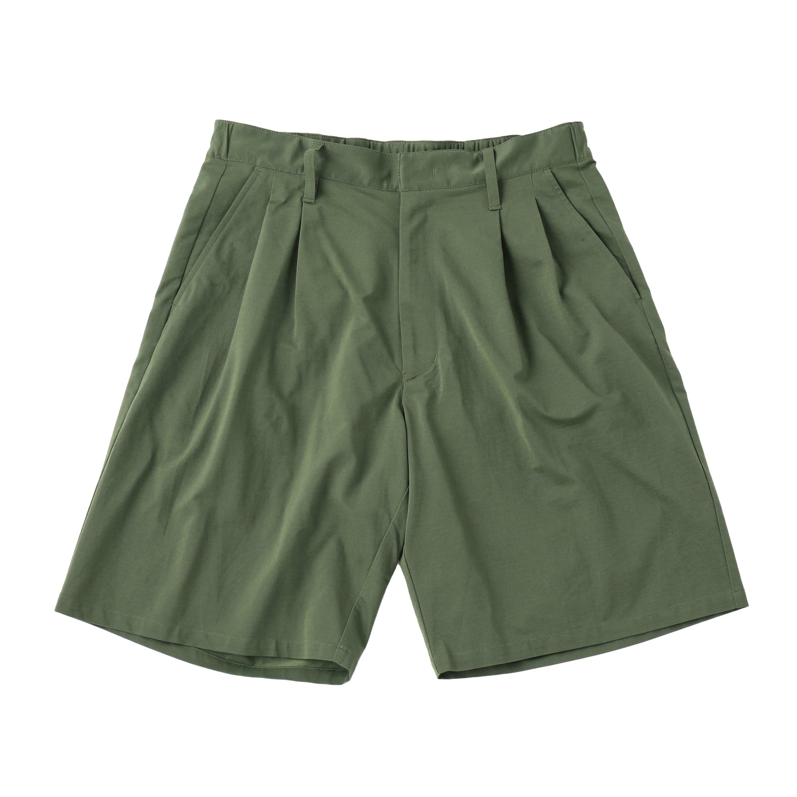 KANEMASA PHIL.】46G Typewriter Jersey 2Tuck shorts GREEN