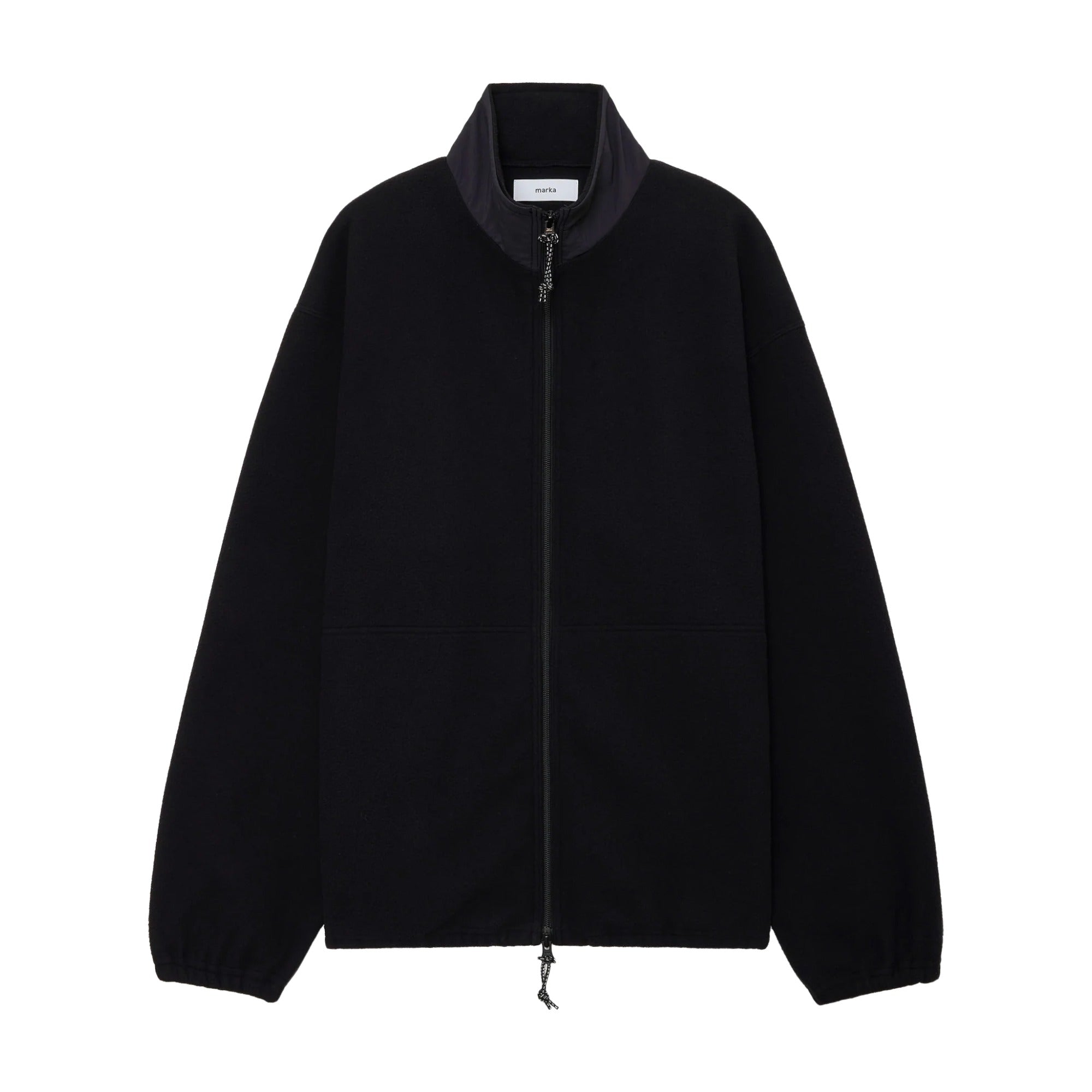 marka】RECYCLE POLYESTER FLEECE FLEECE LINER JACKET / BLACK 