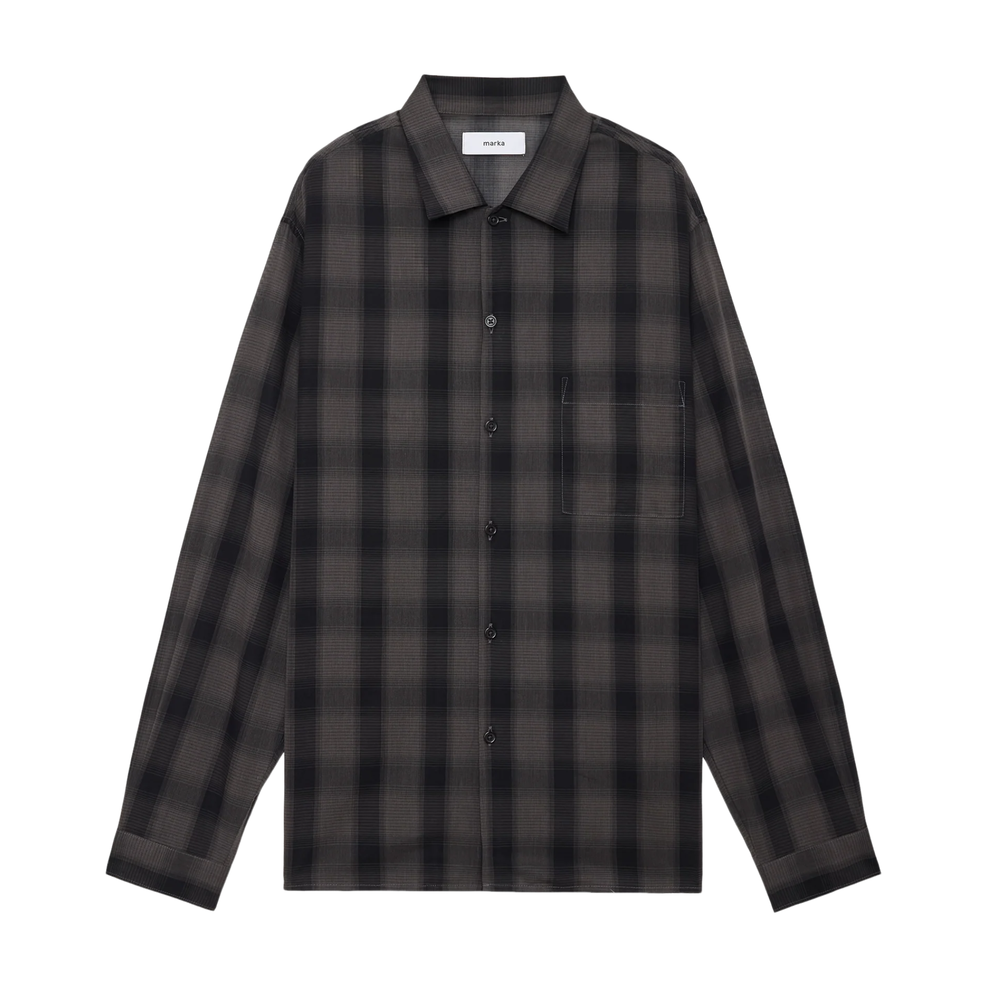 marka】60/1 ORGANIC COTTON HIGH TWISTED OMBRE CHECK CHECKERED 