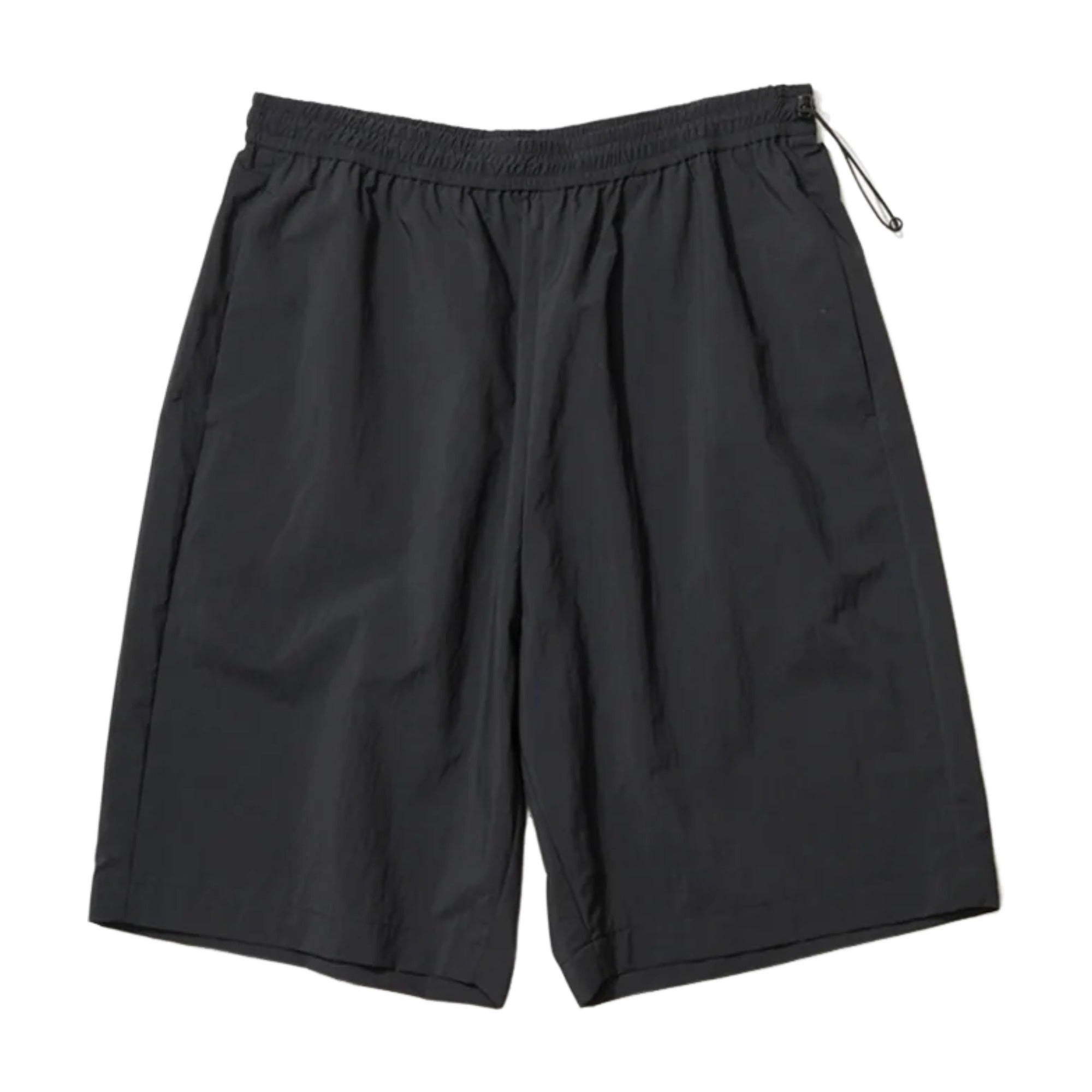 ATON】TRAVEL NYLON WIDE EASY SHORTS / BLACK – Butterfly Clutch