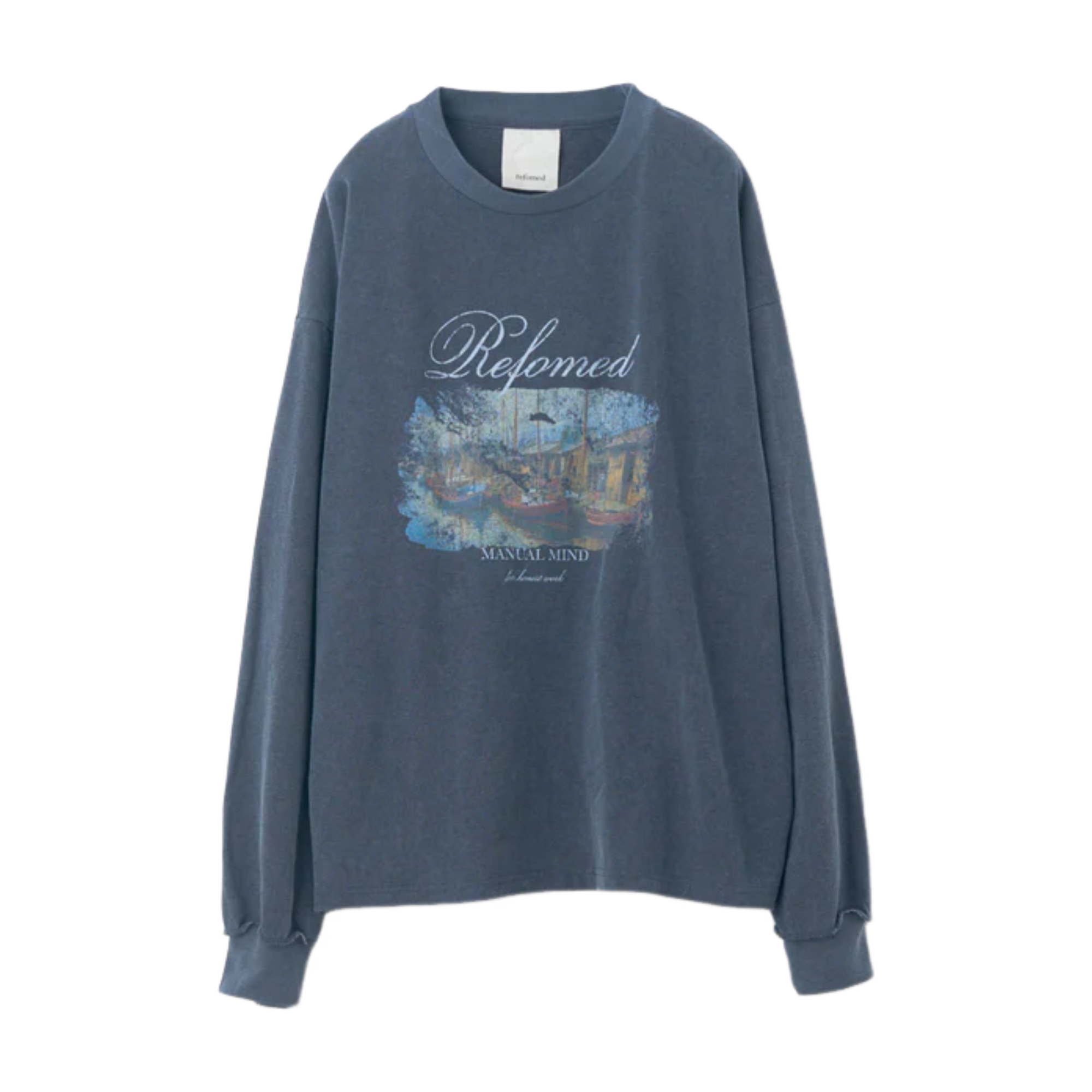 refomed】MANUAL MIND L/S TEE / CHARCOAL – Butterfly Clutch