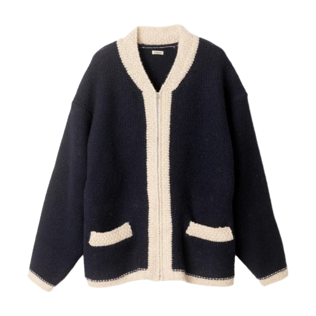 refomed】GRANNY ZIPUP CARDIGAN / NAVY – Butterfly Clutch