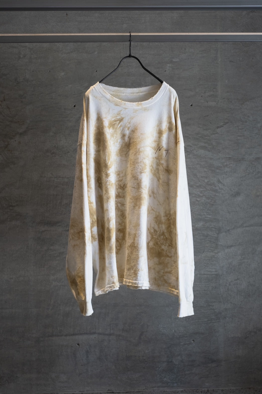 ANCELLM】MARBLING LS T-SHIRT Ex / BEIGE – Butterfly Clutch