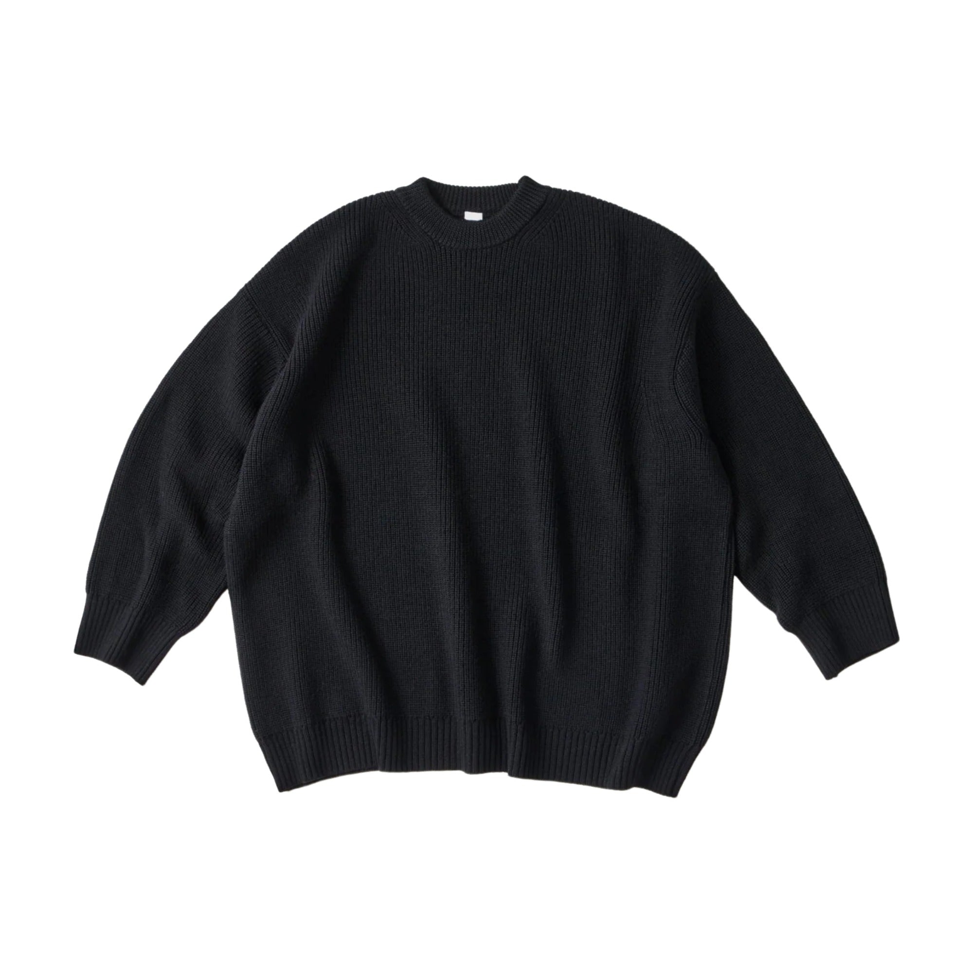 THE DAY】LOW GAUGE MERINO CREWNECK KNIT / BLACK – Butterfly Clutch